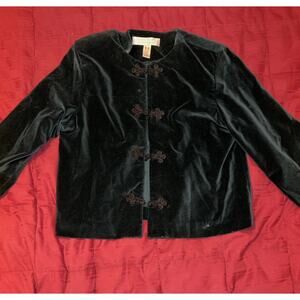 Vintage Karen Scott Collections Velvet Evening Jacket Size 10